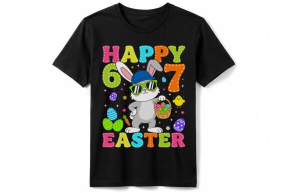 Cool Bunny Happy Easter T-Shirt