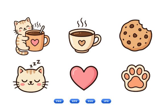 Cozy Cat Coffee Clipart Review