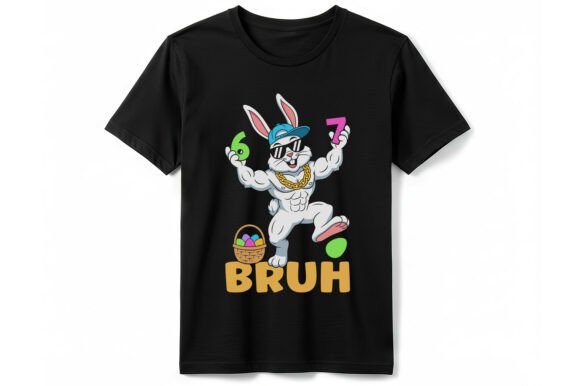 Funny Bruh Easter Bunny Gym T-Shirt