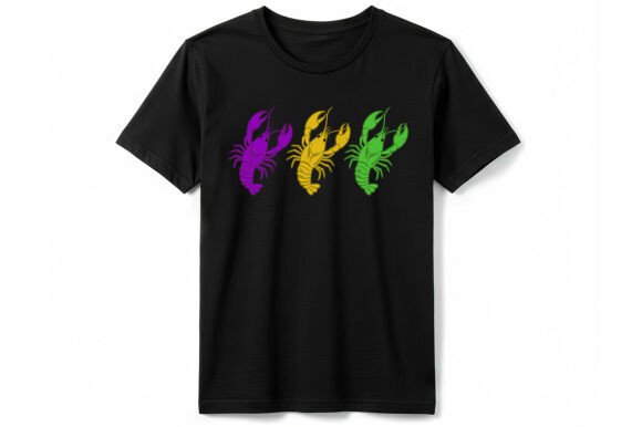 Funny Mardi Gras Crawfish Trio T-Shirt
