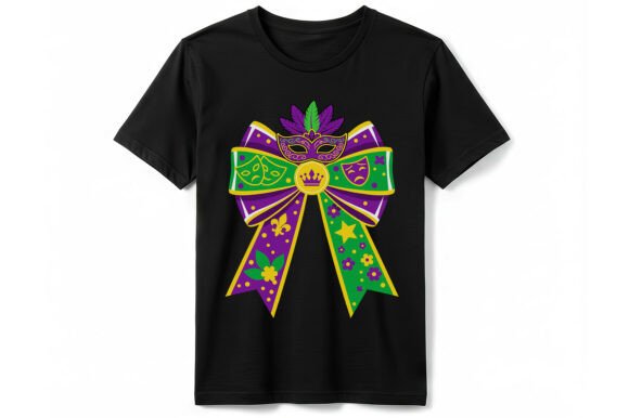 Mardi Gras Bow Mask T-Shirt
