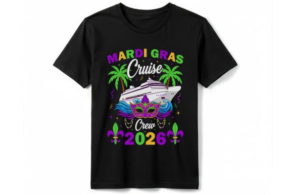 Mardi Gras Cruise Crew 2026 T-Shirt