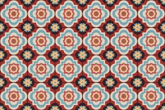 Mediterranean Tile Seamless Pattern