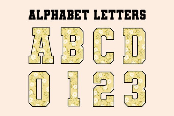 Spring Flower Alphabet Set Png Daisy Png